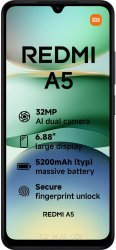 Xiaomi REDMI A5 64GB nero